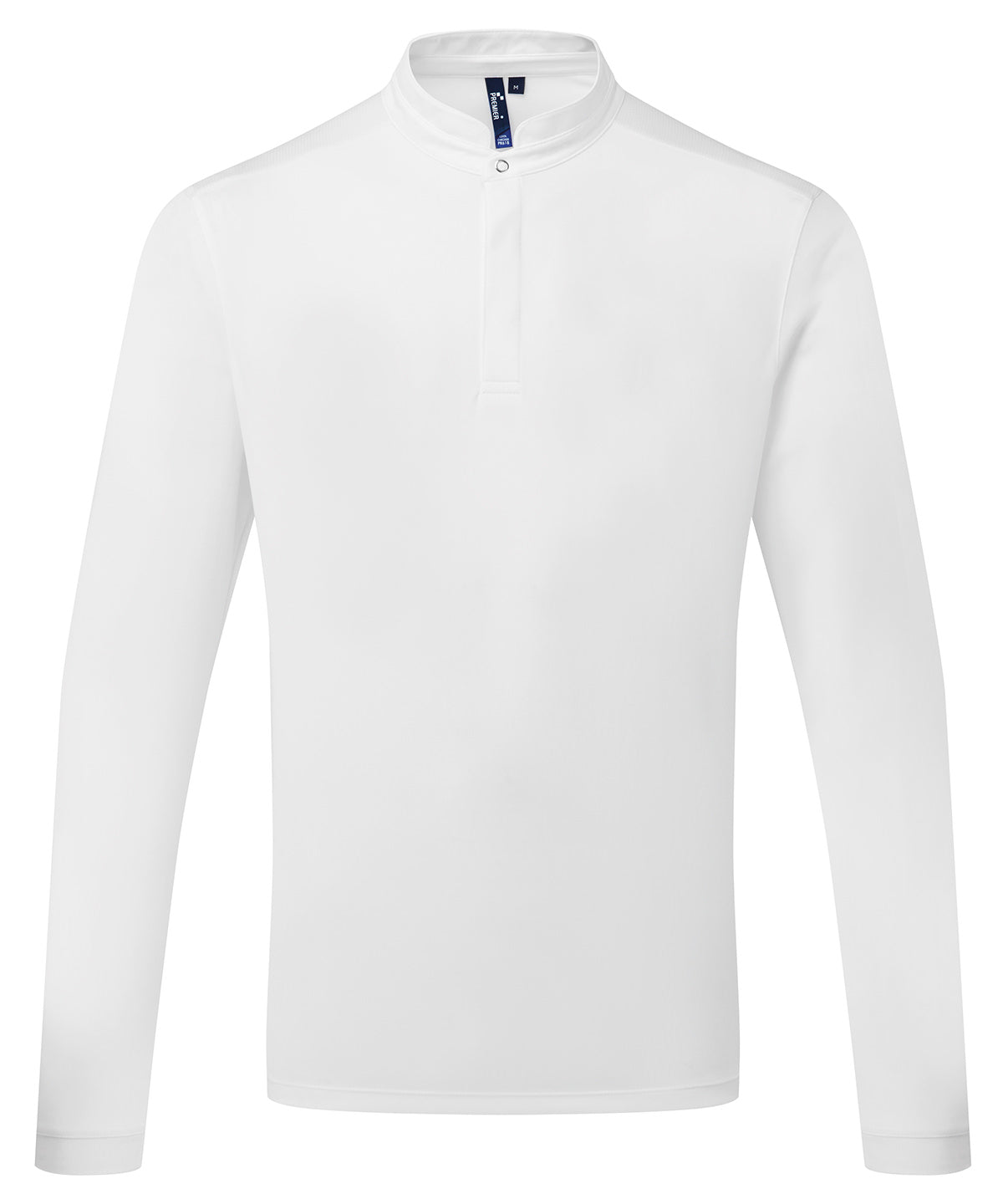 Essential Coolchecker® Long Sleeve Chef’s Shirt in White, front view