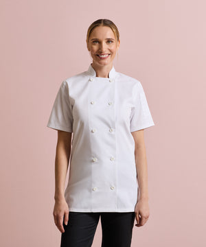 Women's short sleeve chef's jacket