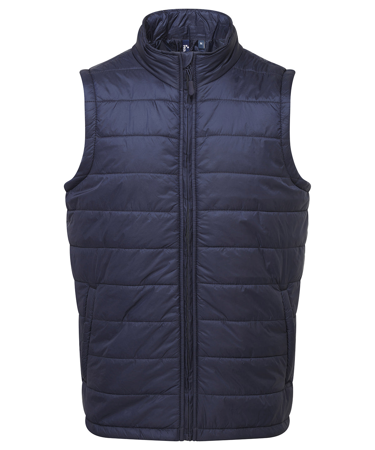 ‘Recyclight’ Padded Gilet in Navy, front view