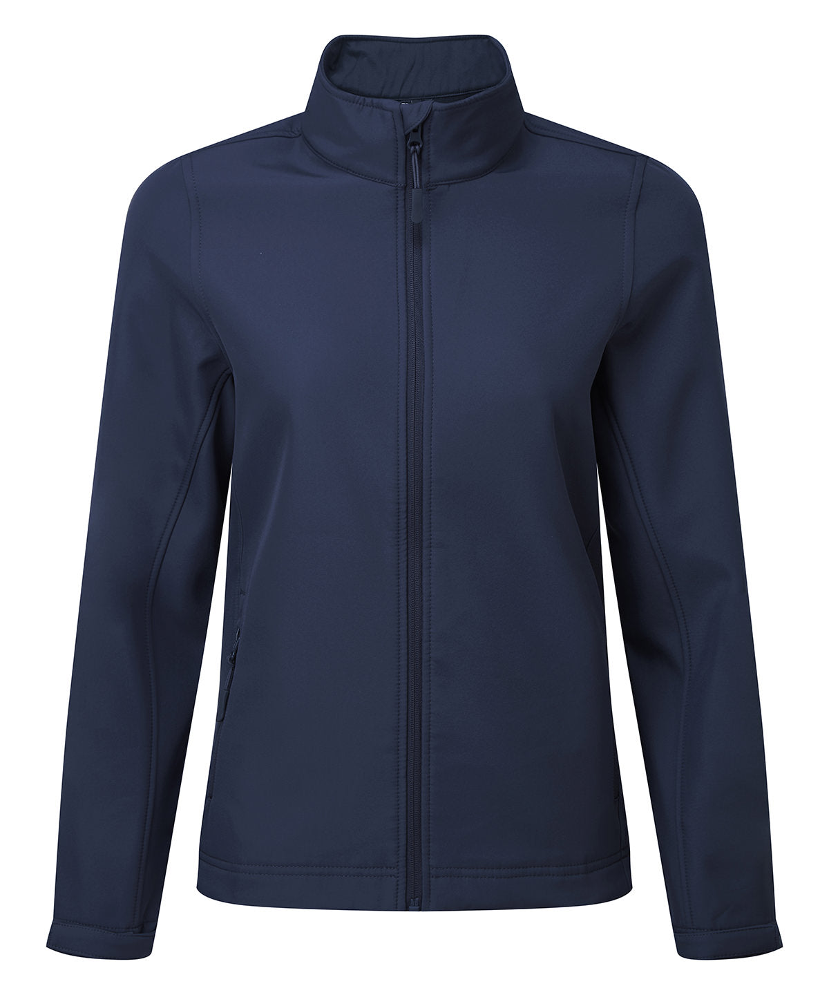 Women’s Windchecker® Printable and Recycled Softshell Jacket in Navy, front view
