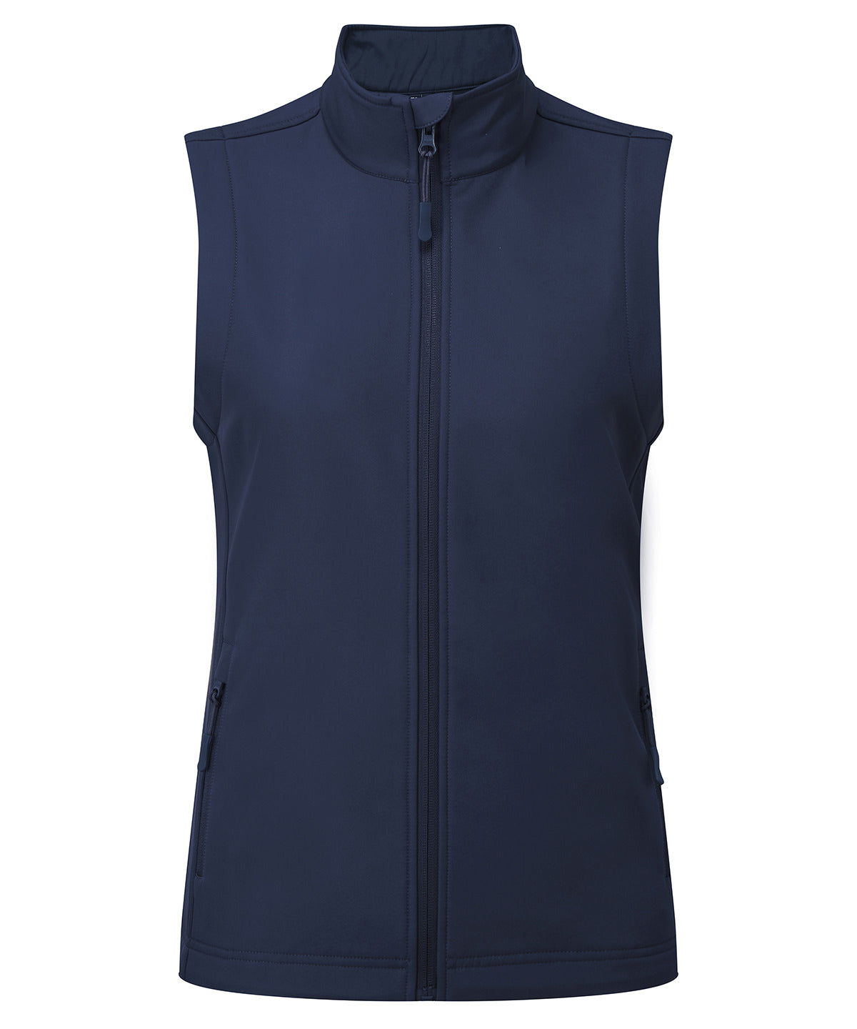 Women’s Windchecker® Printable and Recycled Gilet in Navy, front view