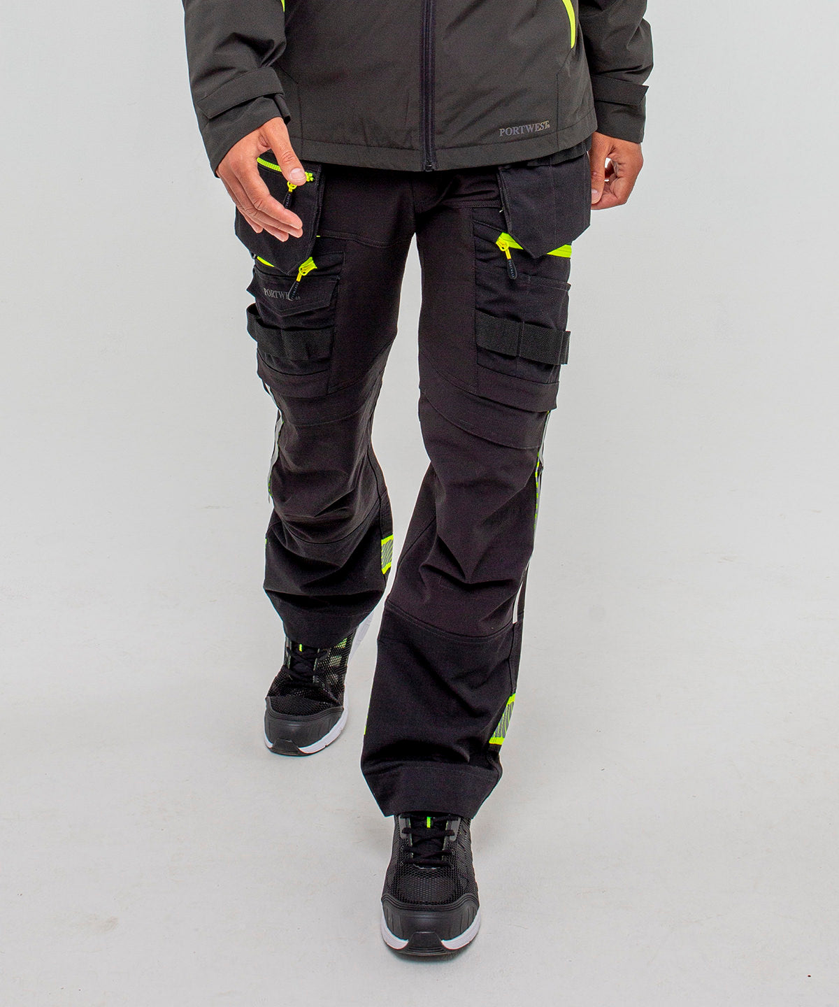 Lifestyle photo of the DX440 Detachable Holster Pocket Trouser (Dx440) Slim Fit in Black