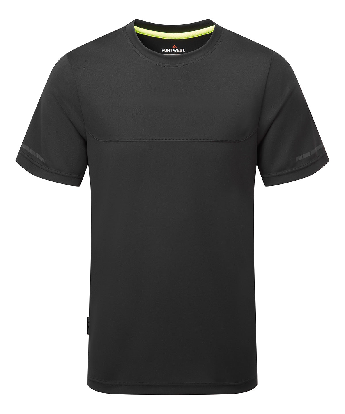 EV4 T-Shirt (Ev411) in Black, front view