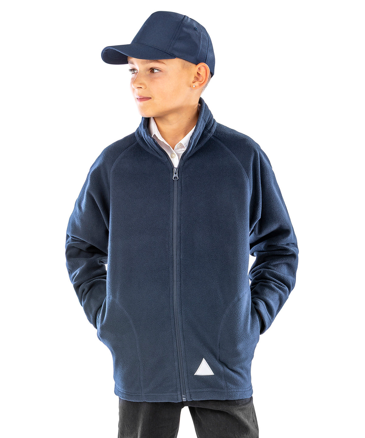 Lifestyle photo of the Core Junior Microfleece Jacket