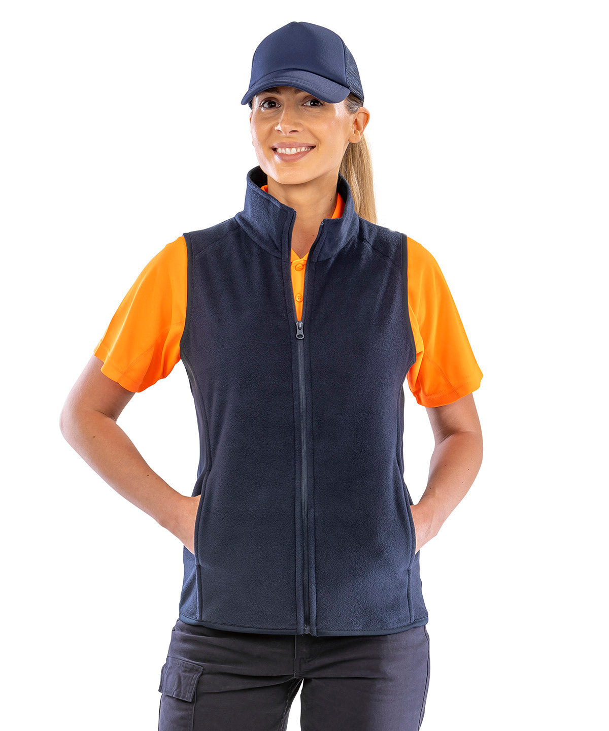 Lifestyle photo of the Core Microfleece Gilet