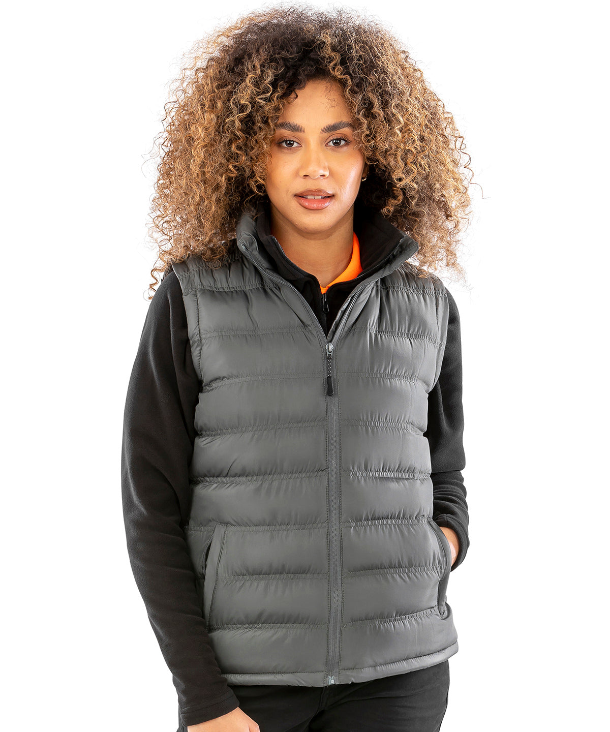 Lifestyle photo of the Women's Ice Bird Padded Gilet