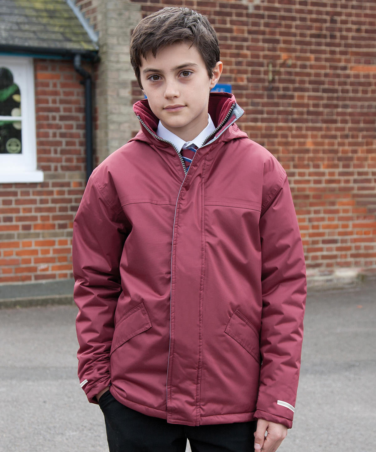 Lifestyle photo of the Core Junior Channel Parka