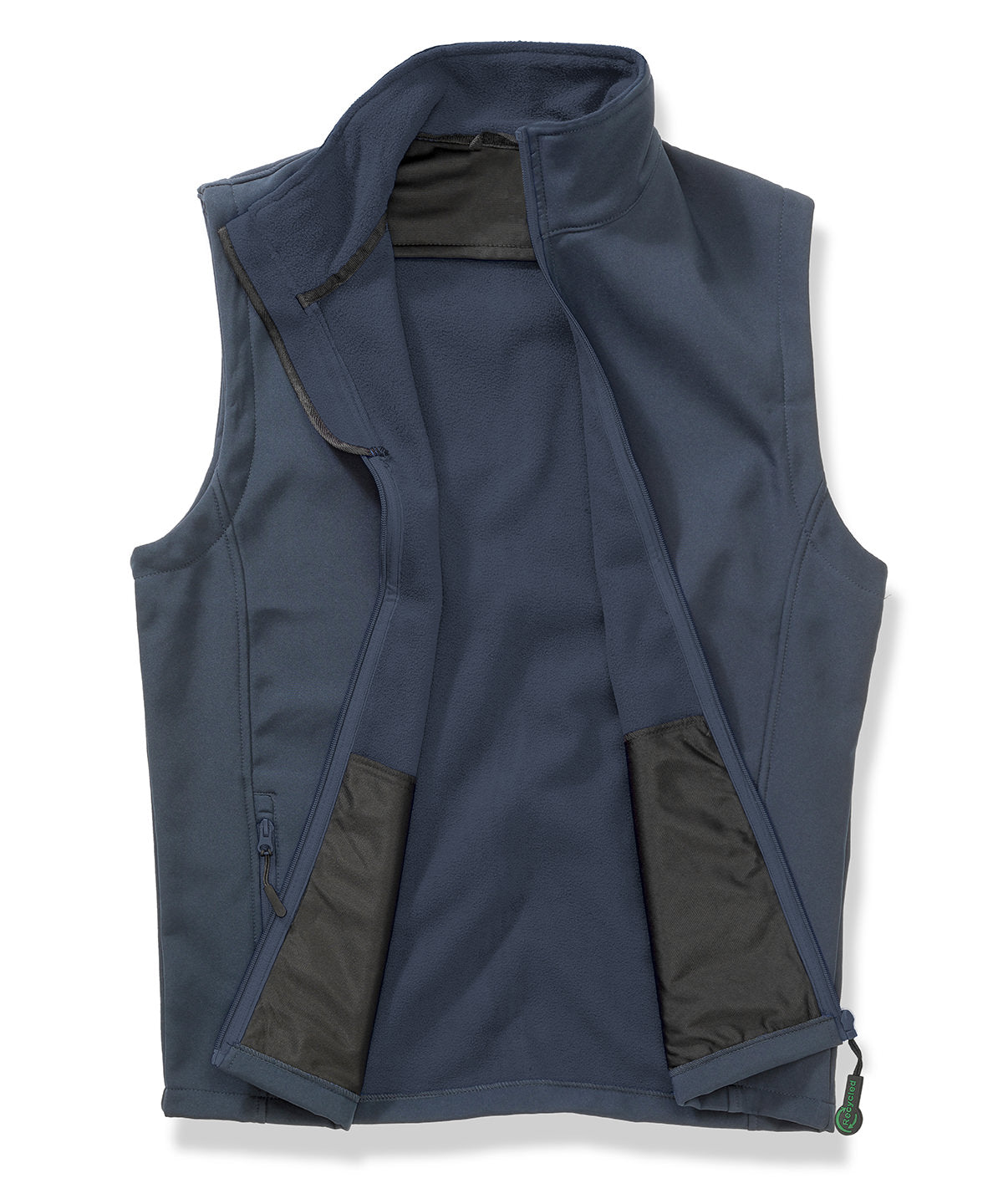 Printable Softshell Bodywarmer in Navy, front view