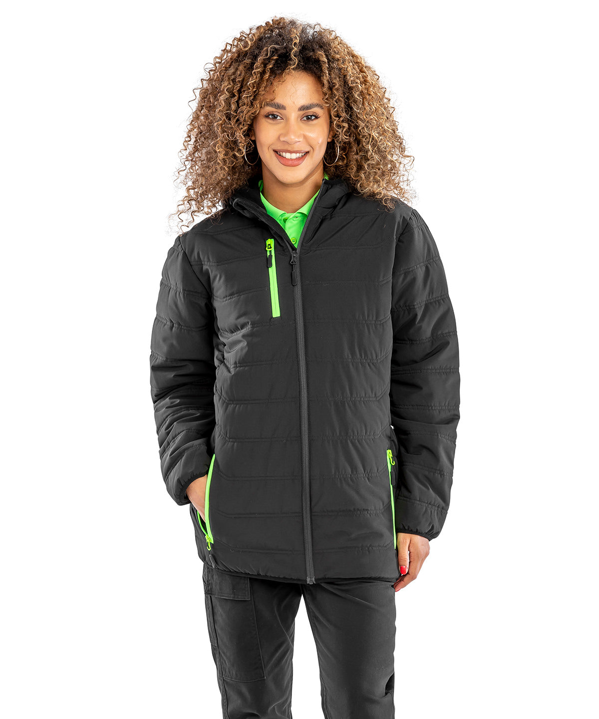Lifestyle photo of the Recycled Compass Padded Winter Jacket
