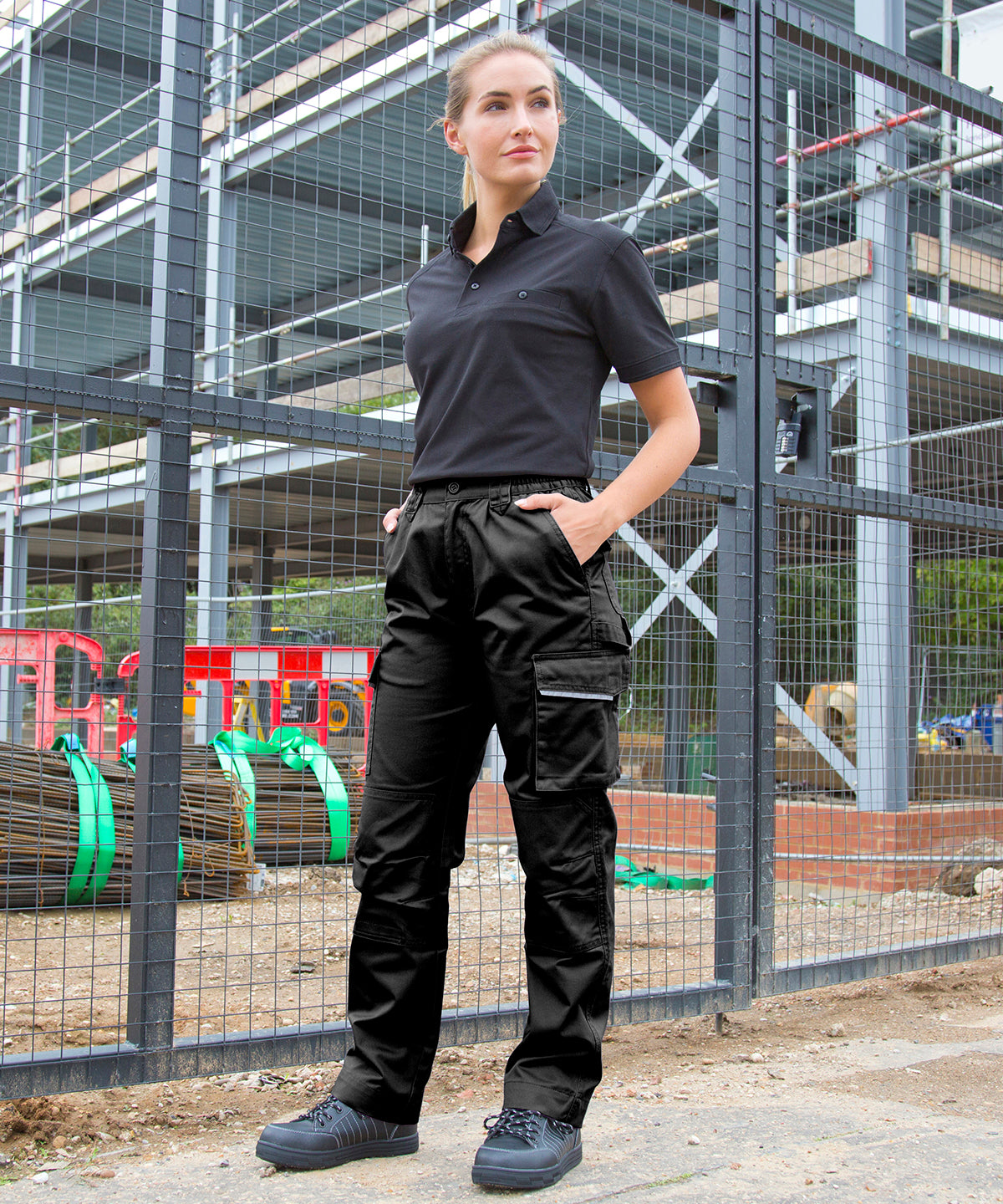 Lifestyle photo of the Women's Action Trousers in Black