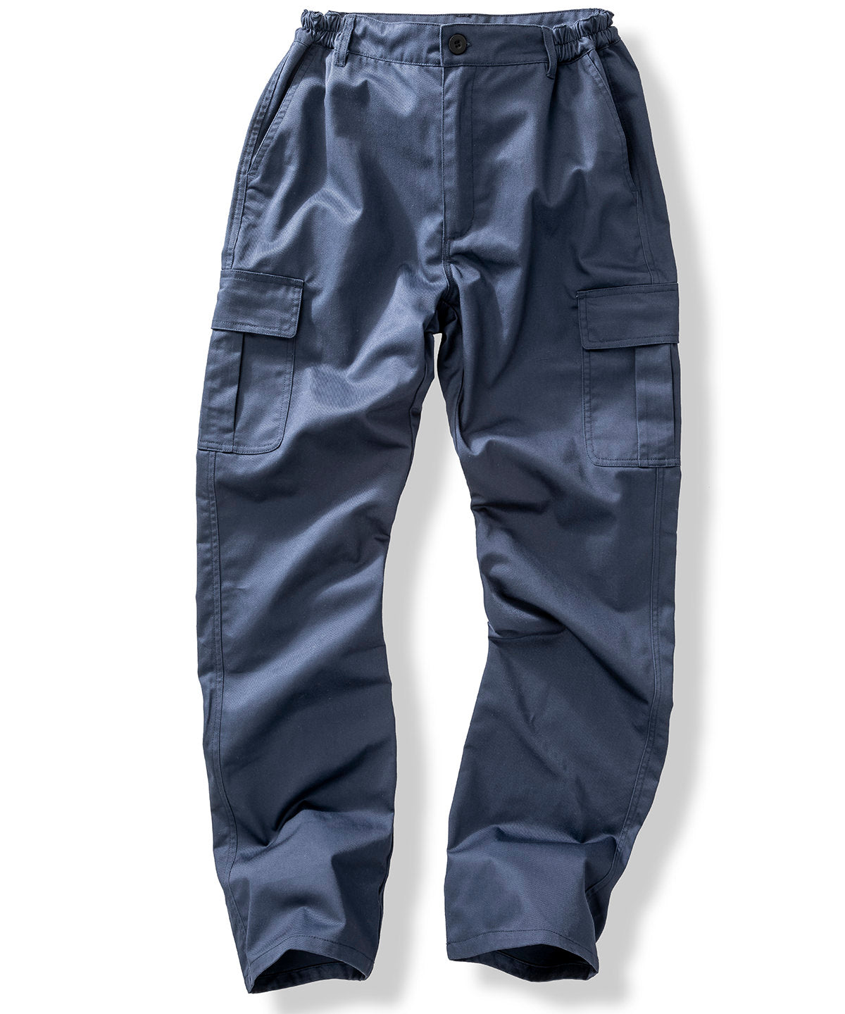Recycled Work-Guard Utility Trousers in Navy, front view