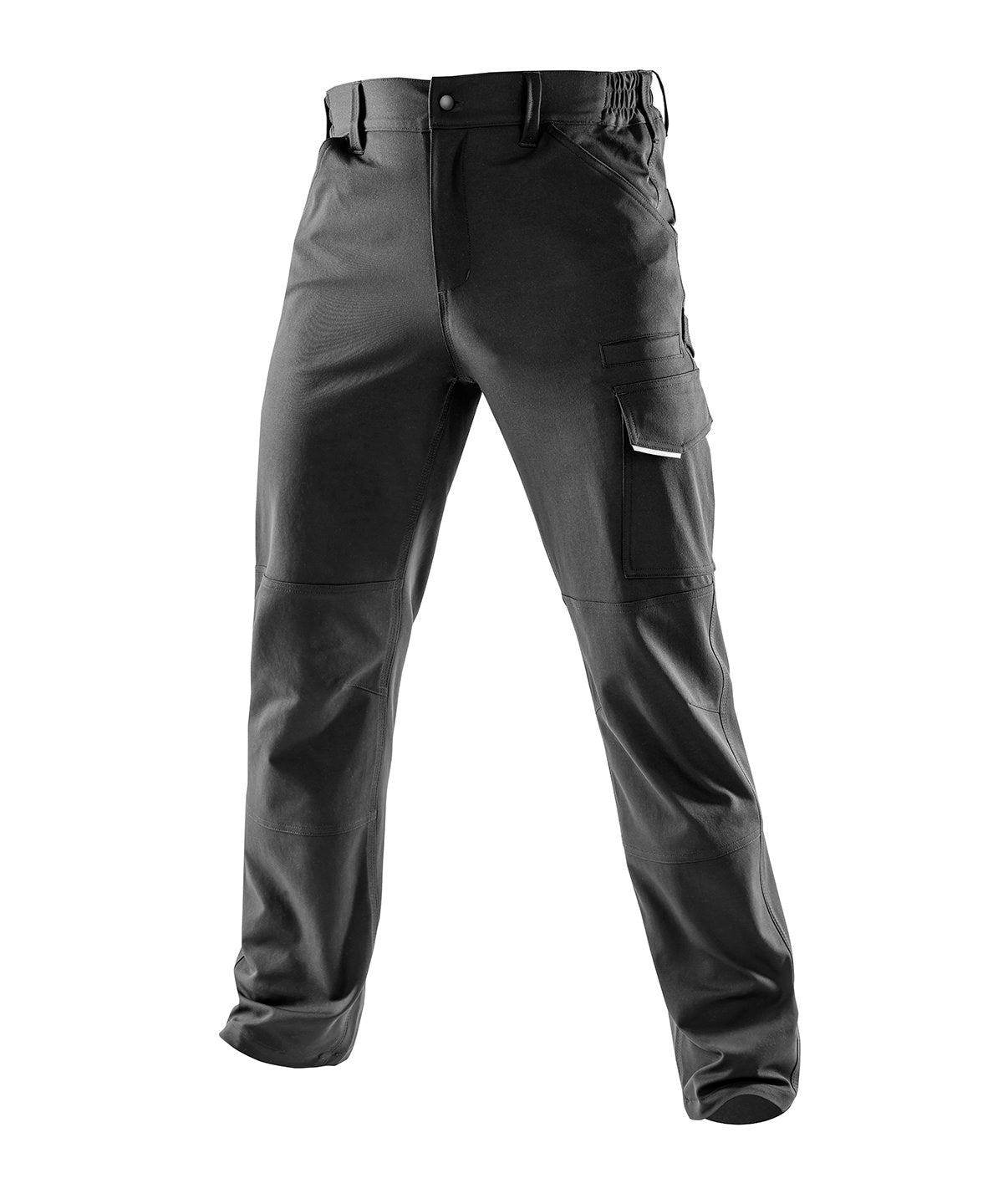 Work-Guard Recycled Dynamic Stretch Trousers in Black, front view