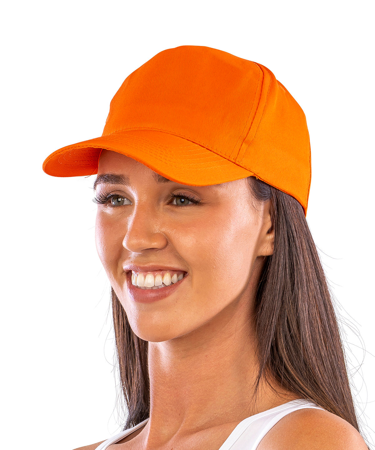 Lifestyle photo of the Houston 5-Panel Printer's Cap