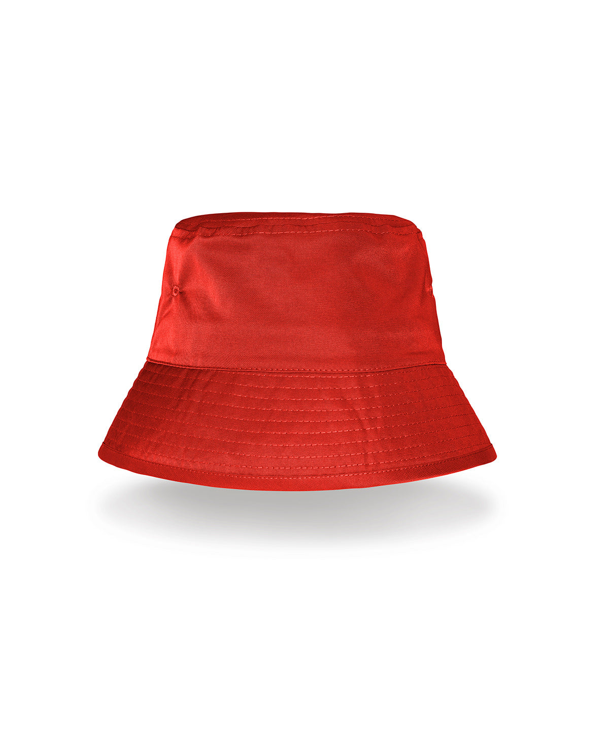 Recycled Bound Edge Bucket Hat in Red, front view