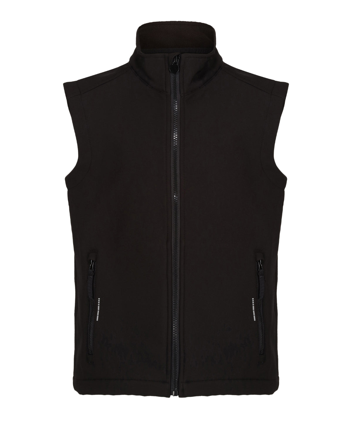 Junior Ablaze Softshell Bodywarmer in Black, front view