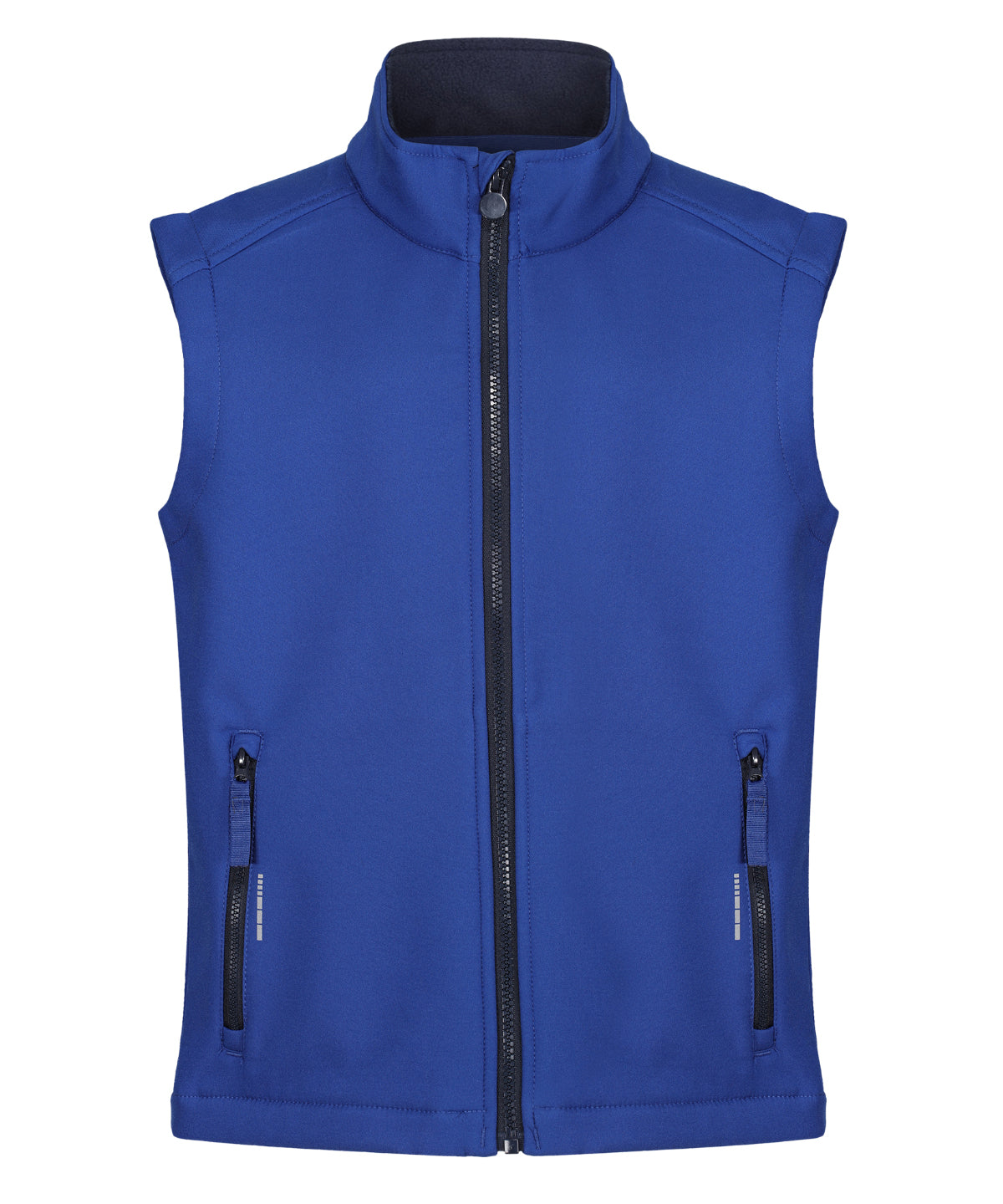 Junior Ablaze Softshell Bodywarmer in New Royal/Navy, front view