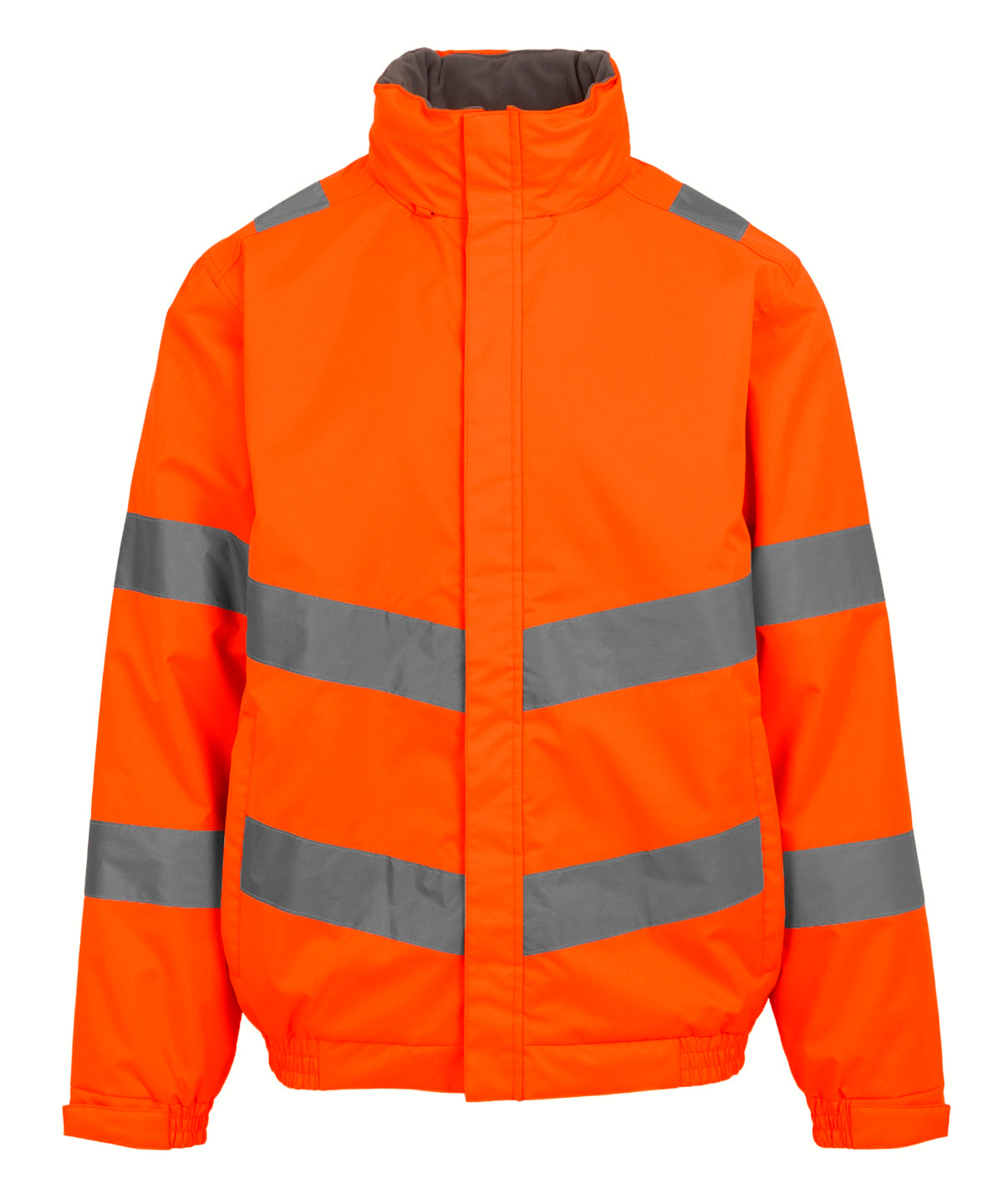 Hi-Vis Pro Contract Dover Jacket in Orange, front view