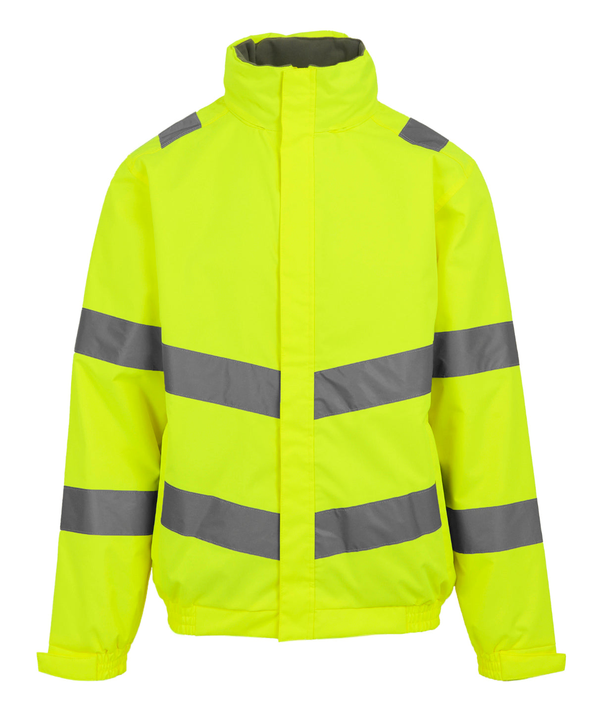 Hi-Vis Pro Contract Dover Jacket in Yellow, front view