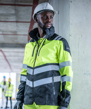 Lifestyle photo of the Hi-Vis X-Pro Waterproof Shell Jacket (Class 2)