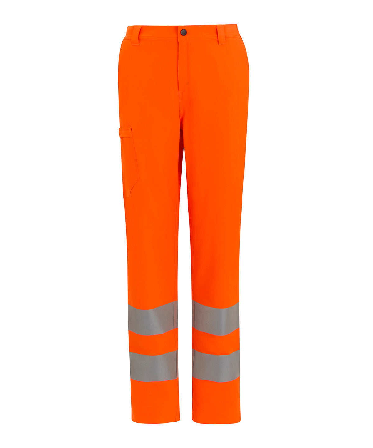 Hi-Vis Pro Contract Stretch Action Trousers in Orange, front view