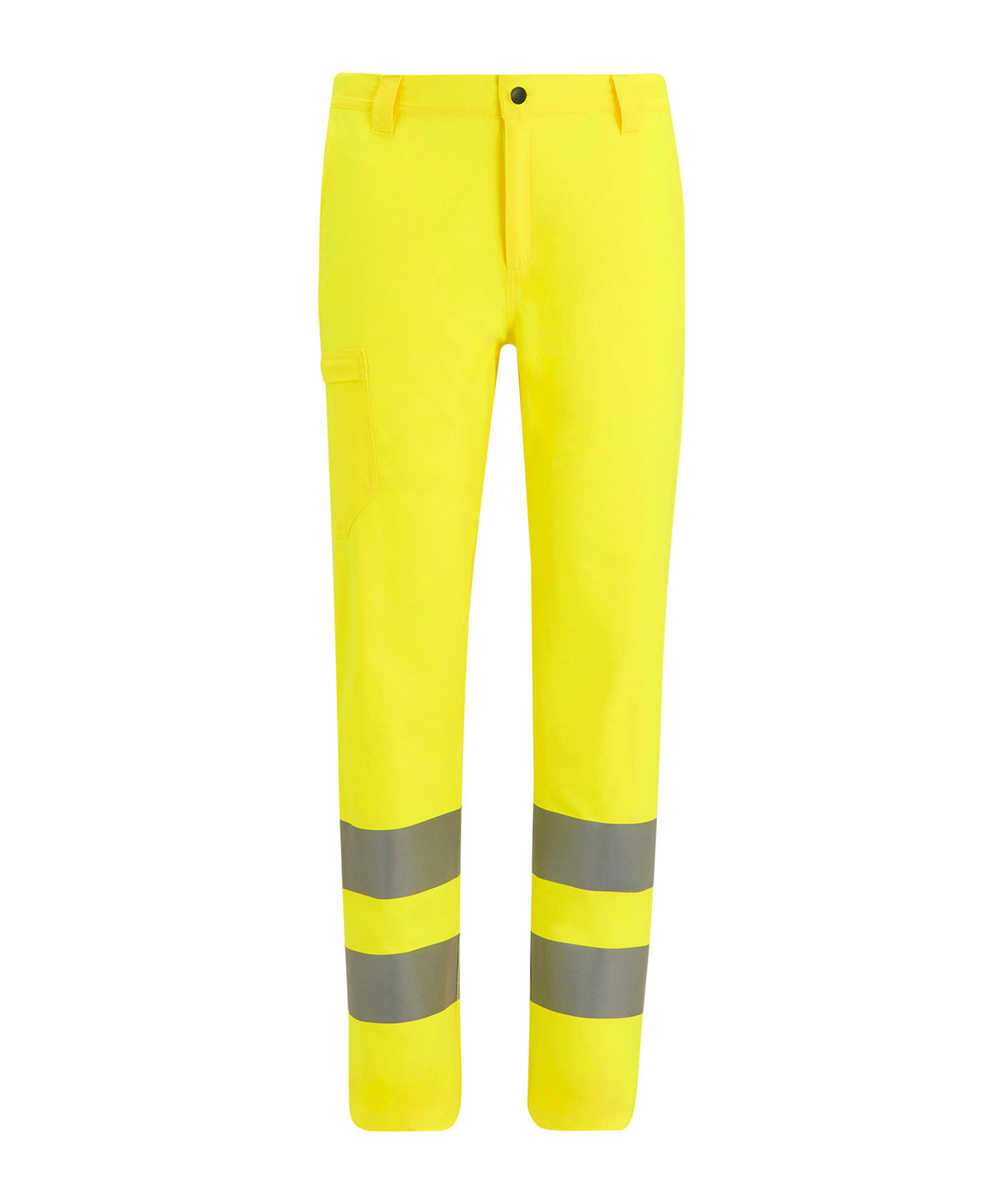Hi-Vis Pro Contract Stretch Action Trousers in Yellow, front view