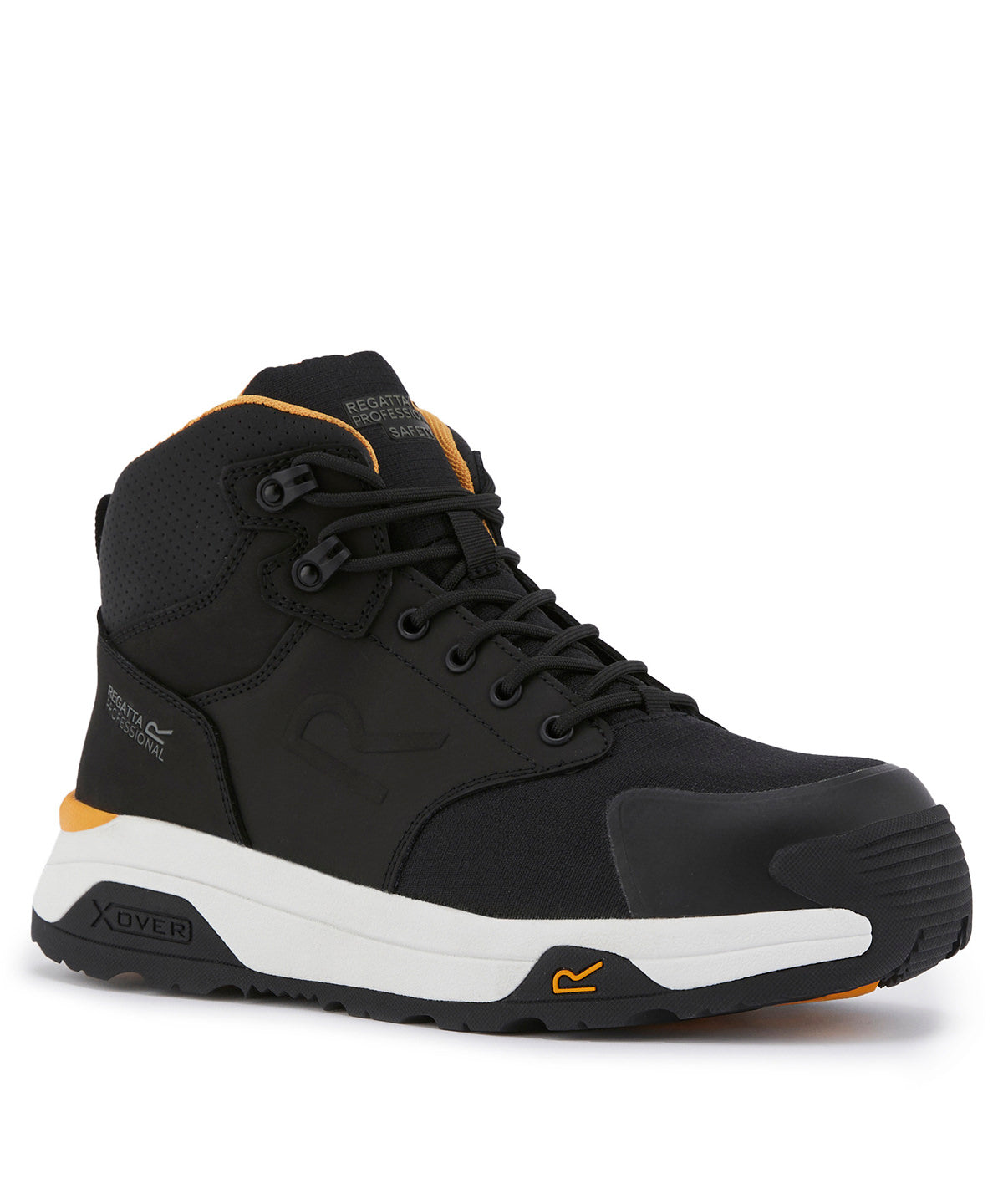 Metafort S1PL Safety Hikers in Black/White, front view