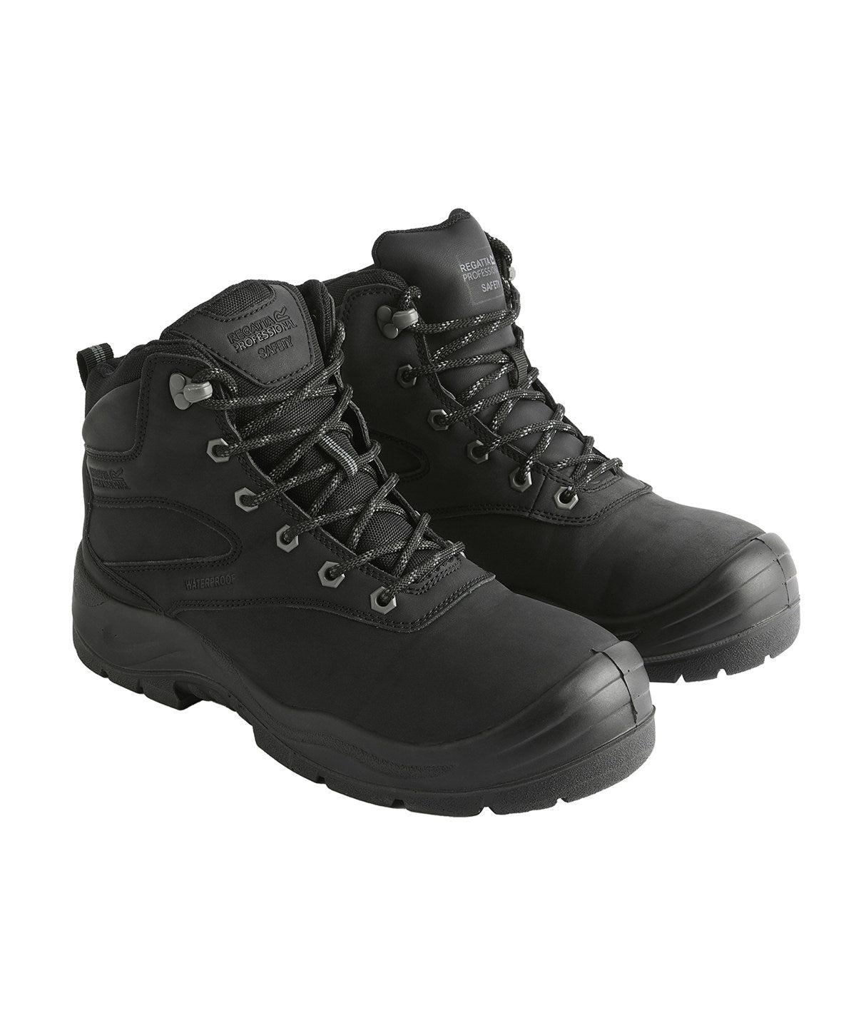 Guardstone S7 Waterproof Hikers in Black/Granite, front view