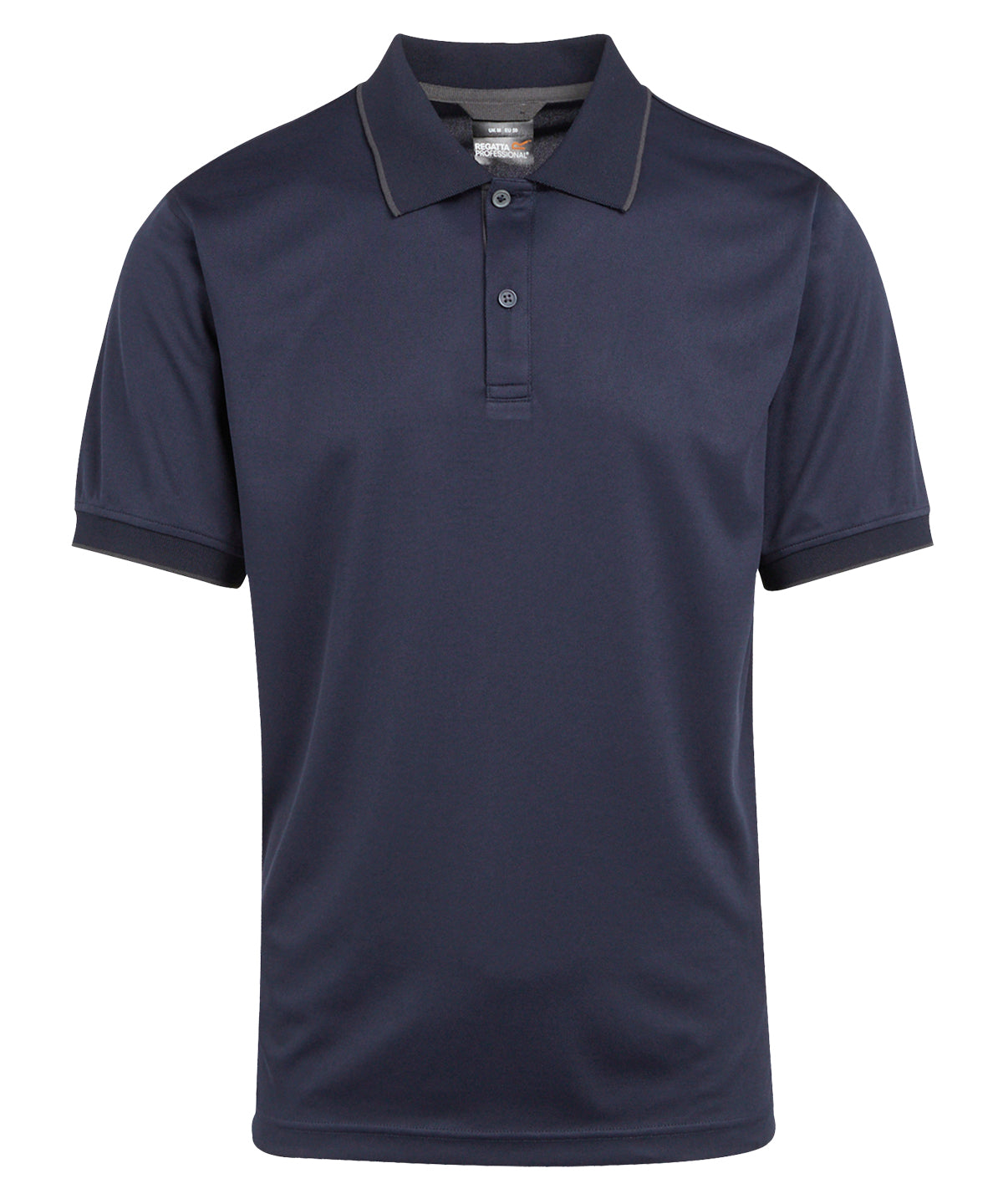Navigate Short Sleeve Polo in Navy/Seal, front view
