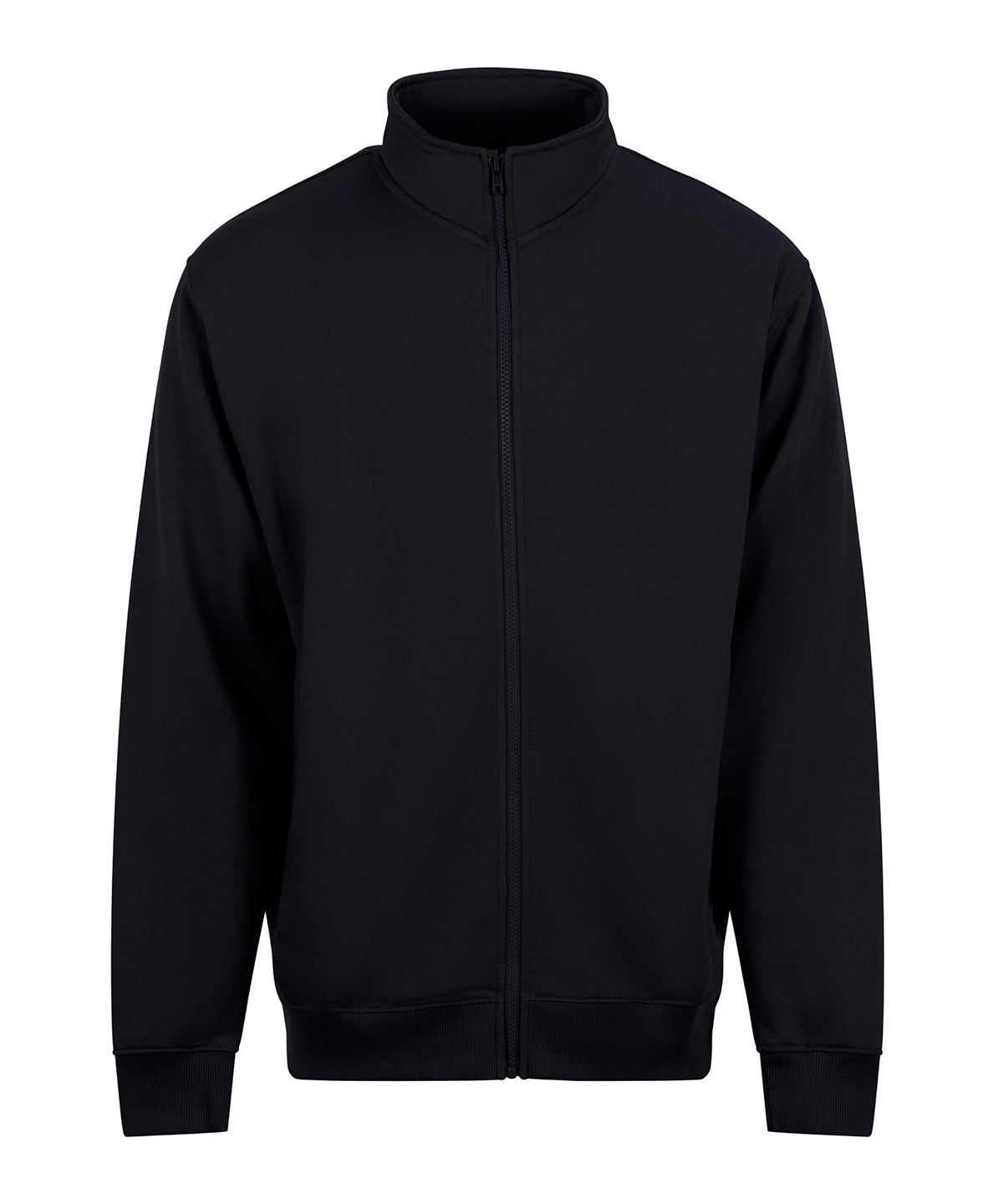 Pro Full-Zip Sweatshirt in Black, front view