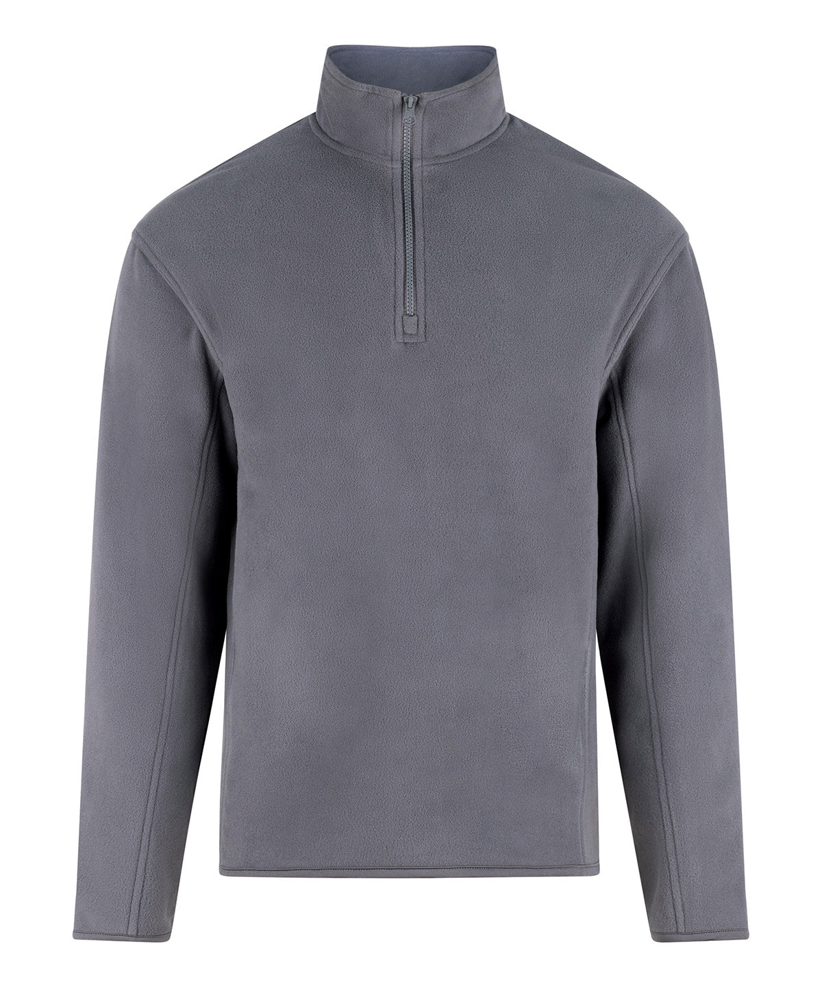 Pro 1/4-Zip Microfleece in Solid Grey, front view