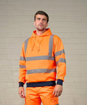 Lifestyle photo of the High Visibility Hoodie