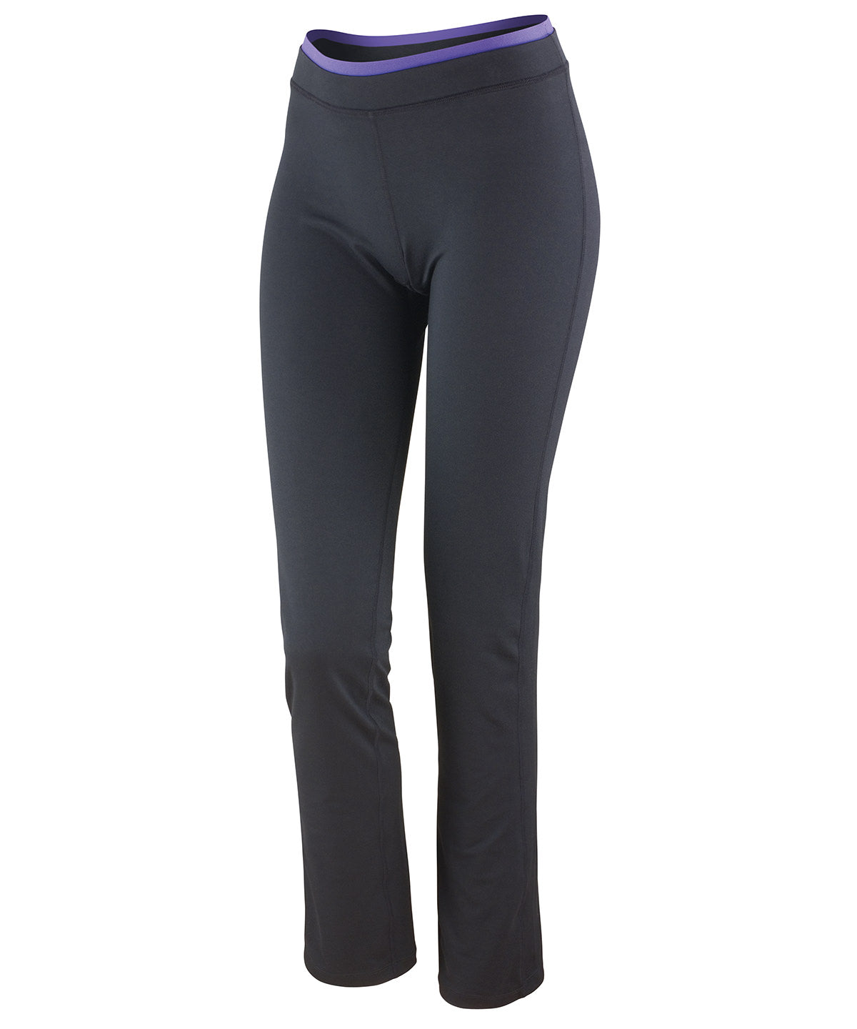 Lifestyle photo of the Women's Fitness Trousers in Black/Lavender