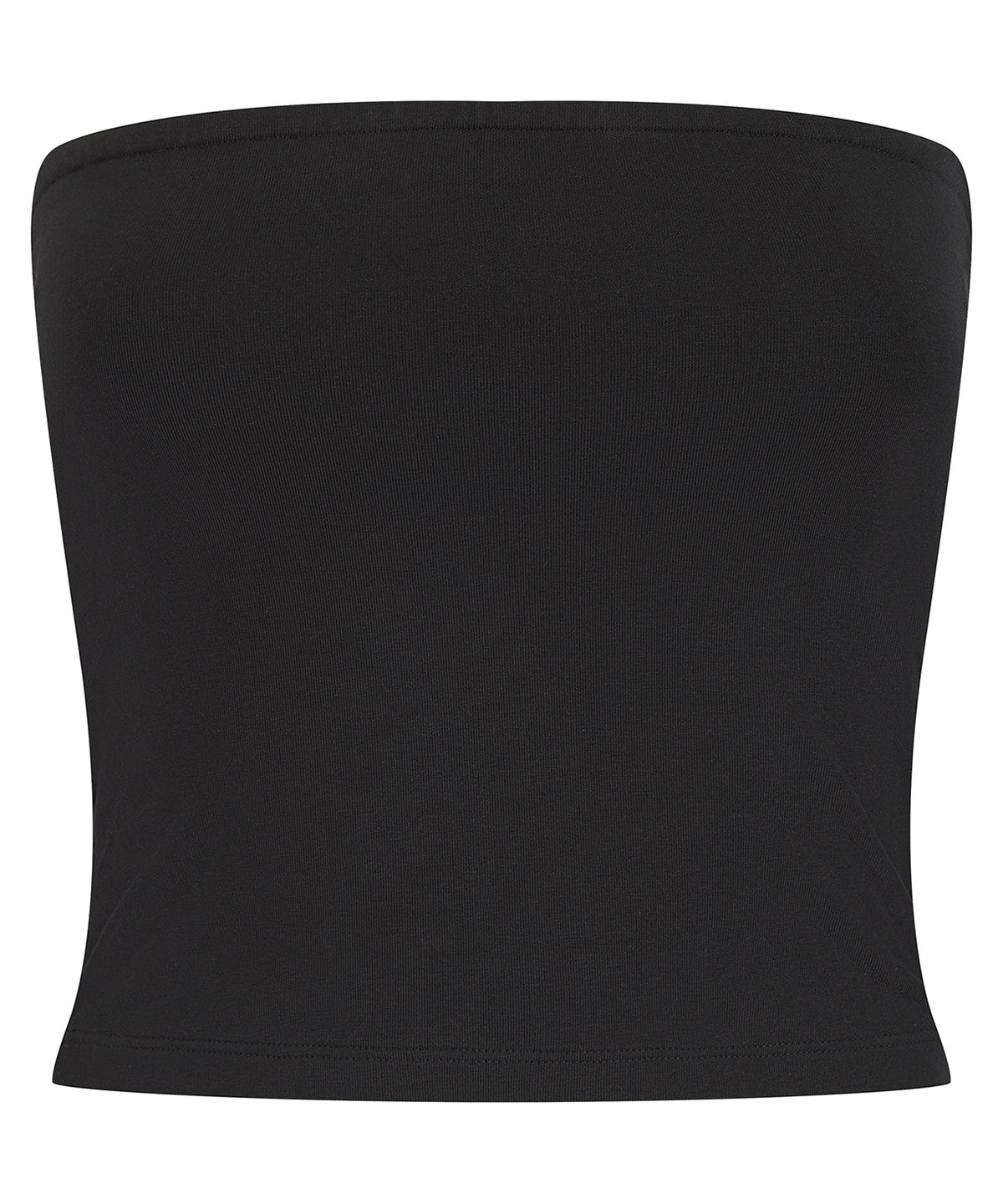 Women’s Bandeau Top in Black, front view