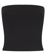 Women’s Bandeau Top in Black, front view