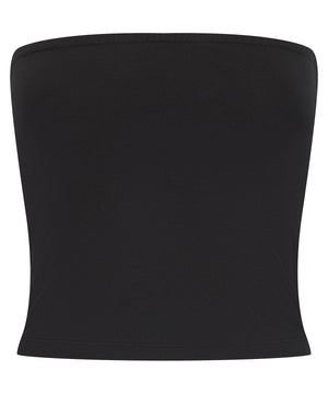 Women’s Bandeau Top in Black, front view