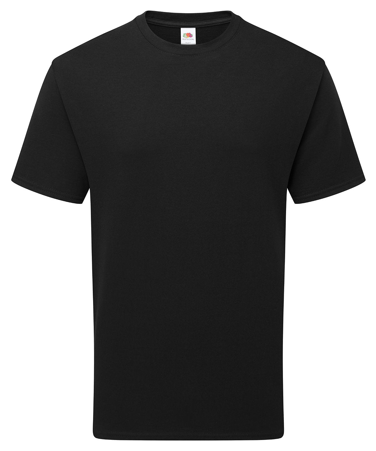 Pure Cotton T in Black, front view