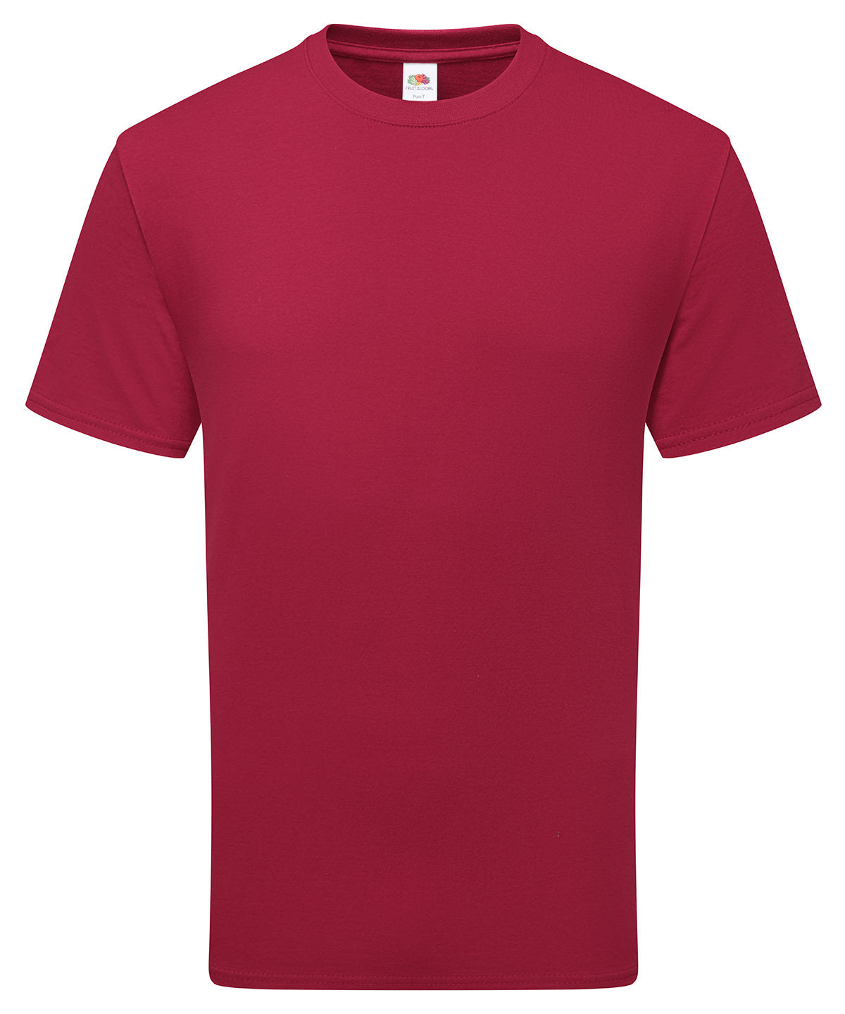 Pure Cotton T in Cranberry, front view
