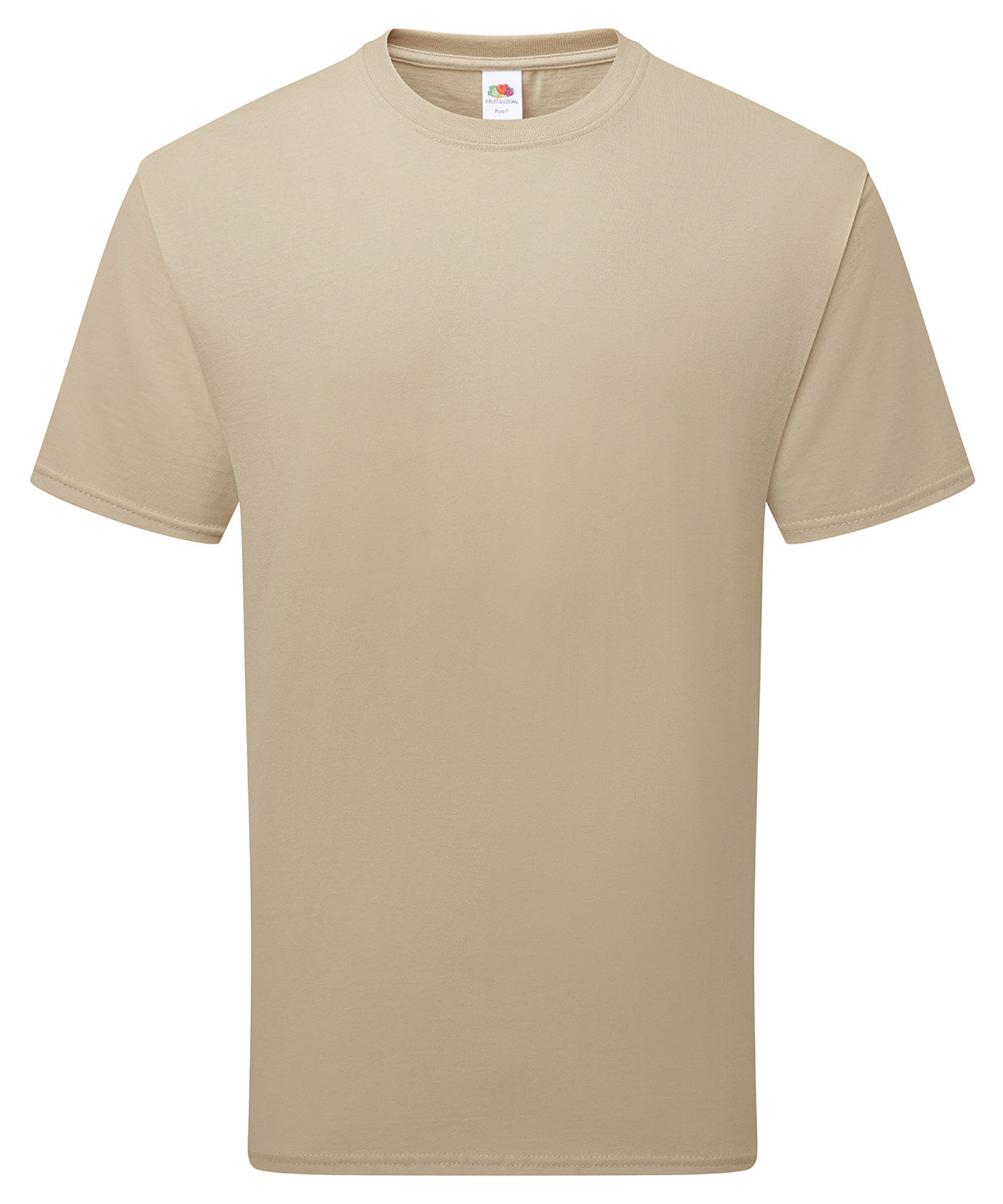 Pure Cotton T in Desert Sand, front view