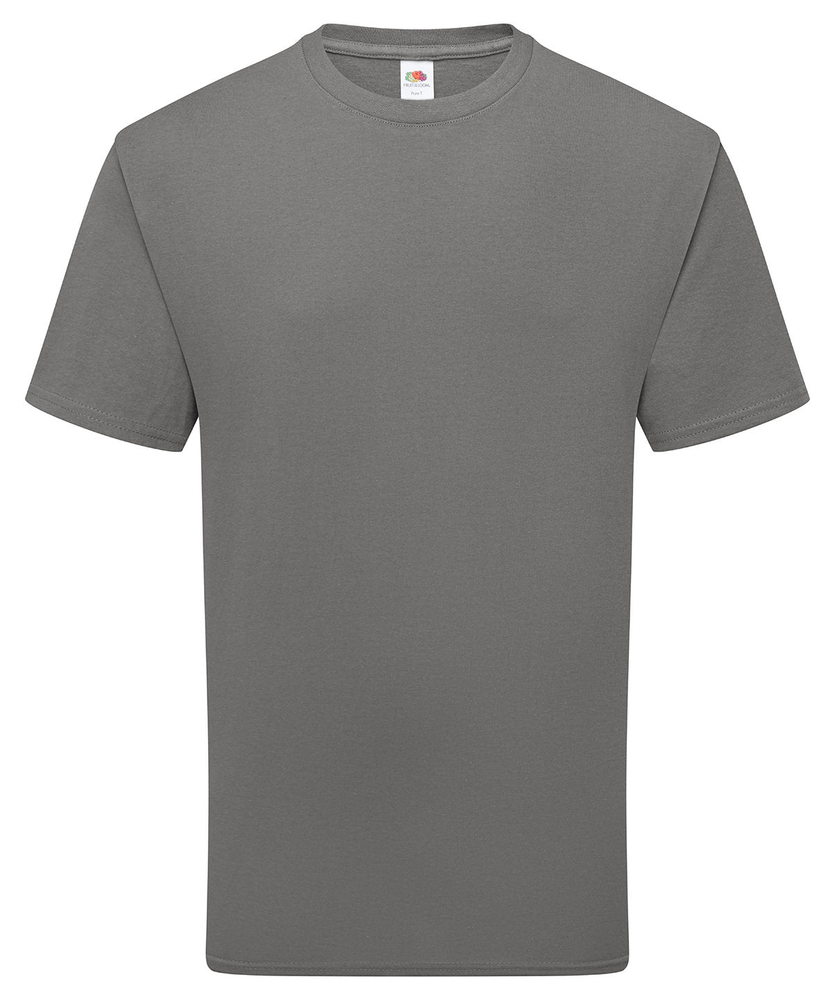 Pure Cotton T in Light Graphite, front view