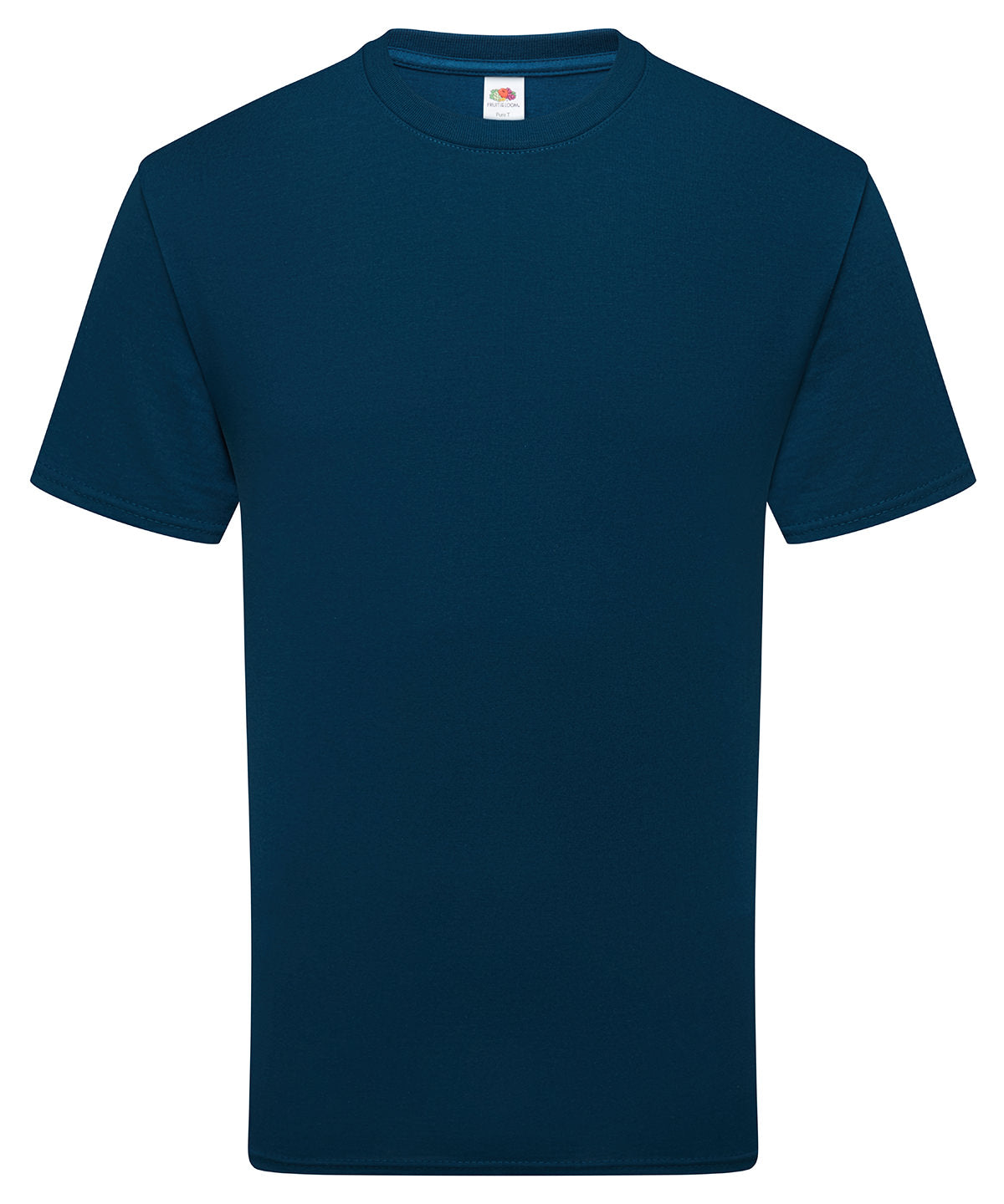 Pure Cotton T in Mountain Blue, front view