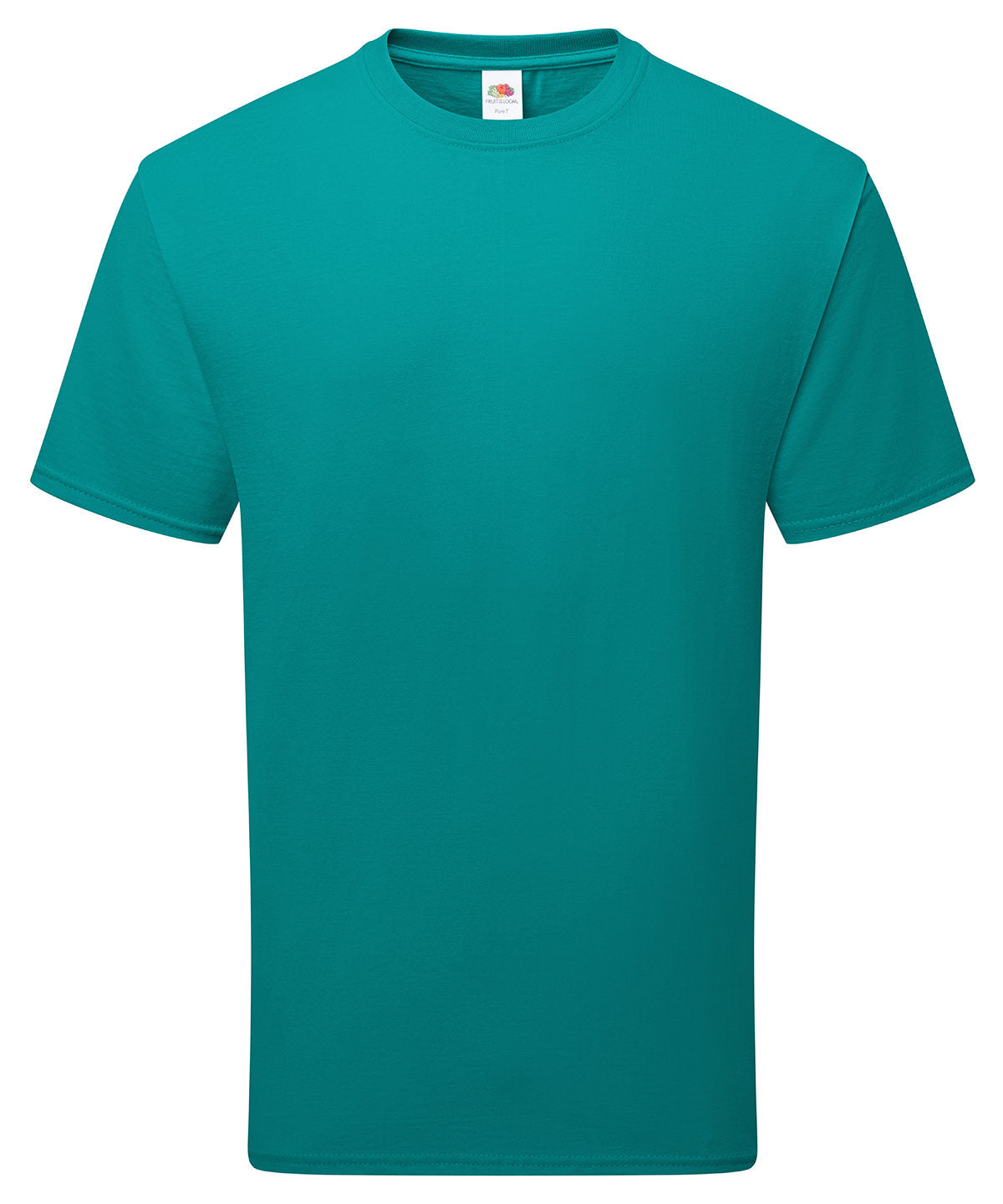 Pure Cotton T in Ocean Teal, front view