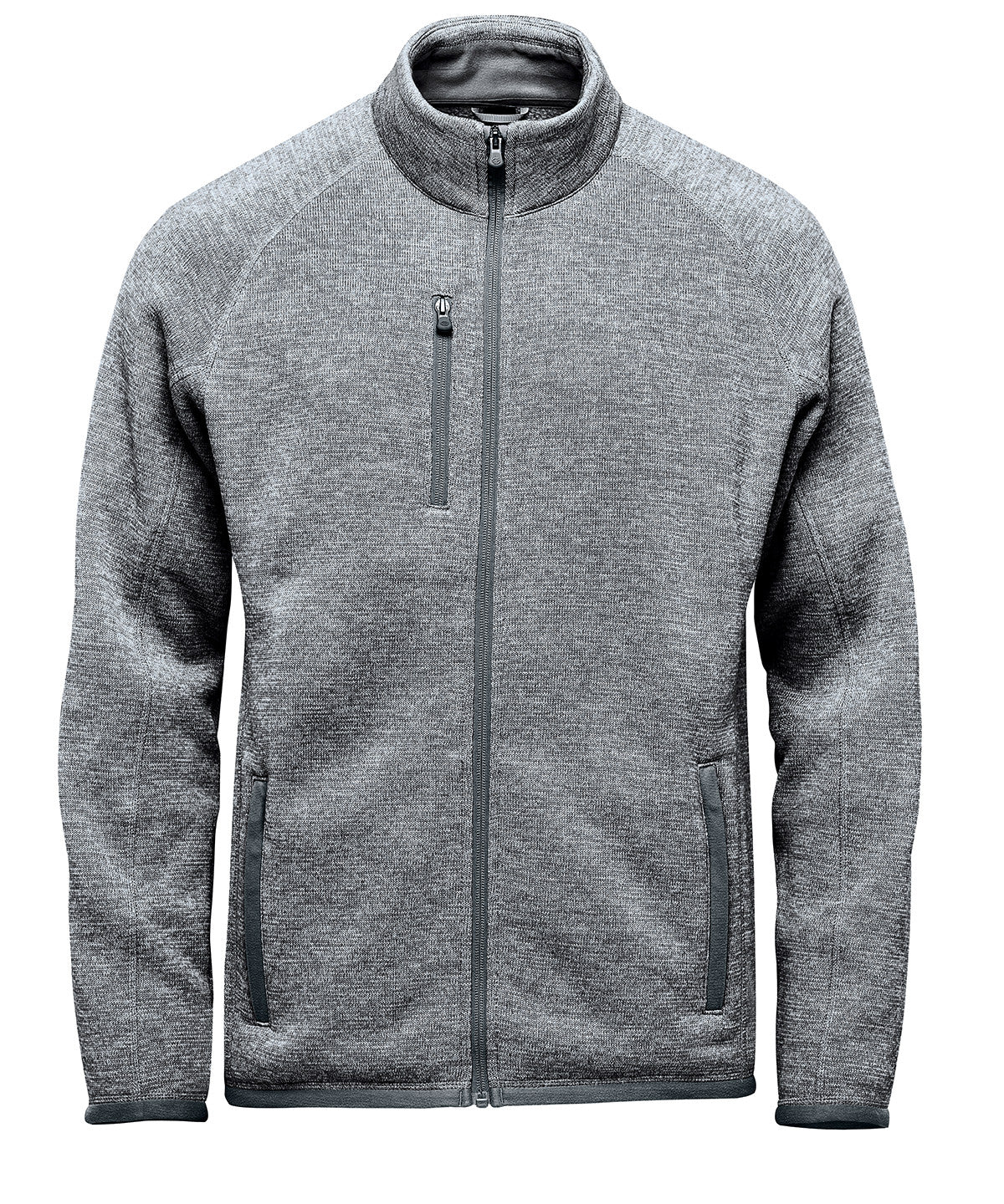 Avalante Full-Zip Fleece Jacket in Granite Heather, front view