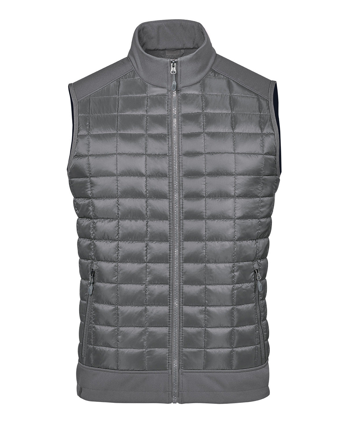 Appalachian Thermal Softshell Vest in Granite, front view