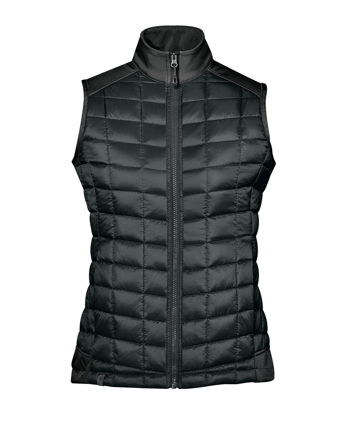 Women’s Appalachian Thermal Softshell Vest in Black, front view