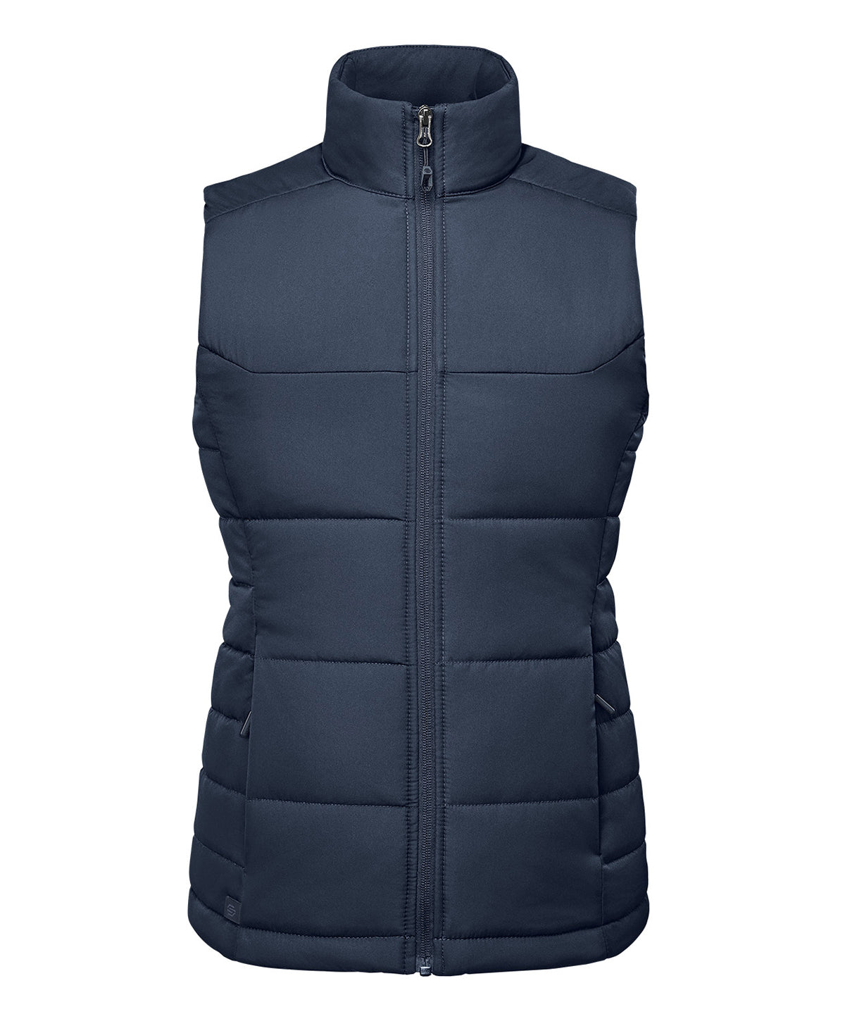 Women’s Sierra Thermal Vest in Navy, front view