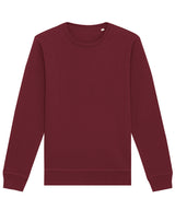 Roller Unisex Crew Neck Sweatshirt (Stsu868) in Burgundy, front view