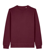 Roller Unisex Crew Neck Sweatshirt (Stsu868) in Deep Plum, front view