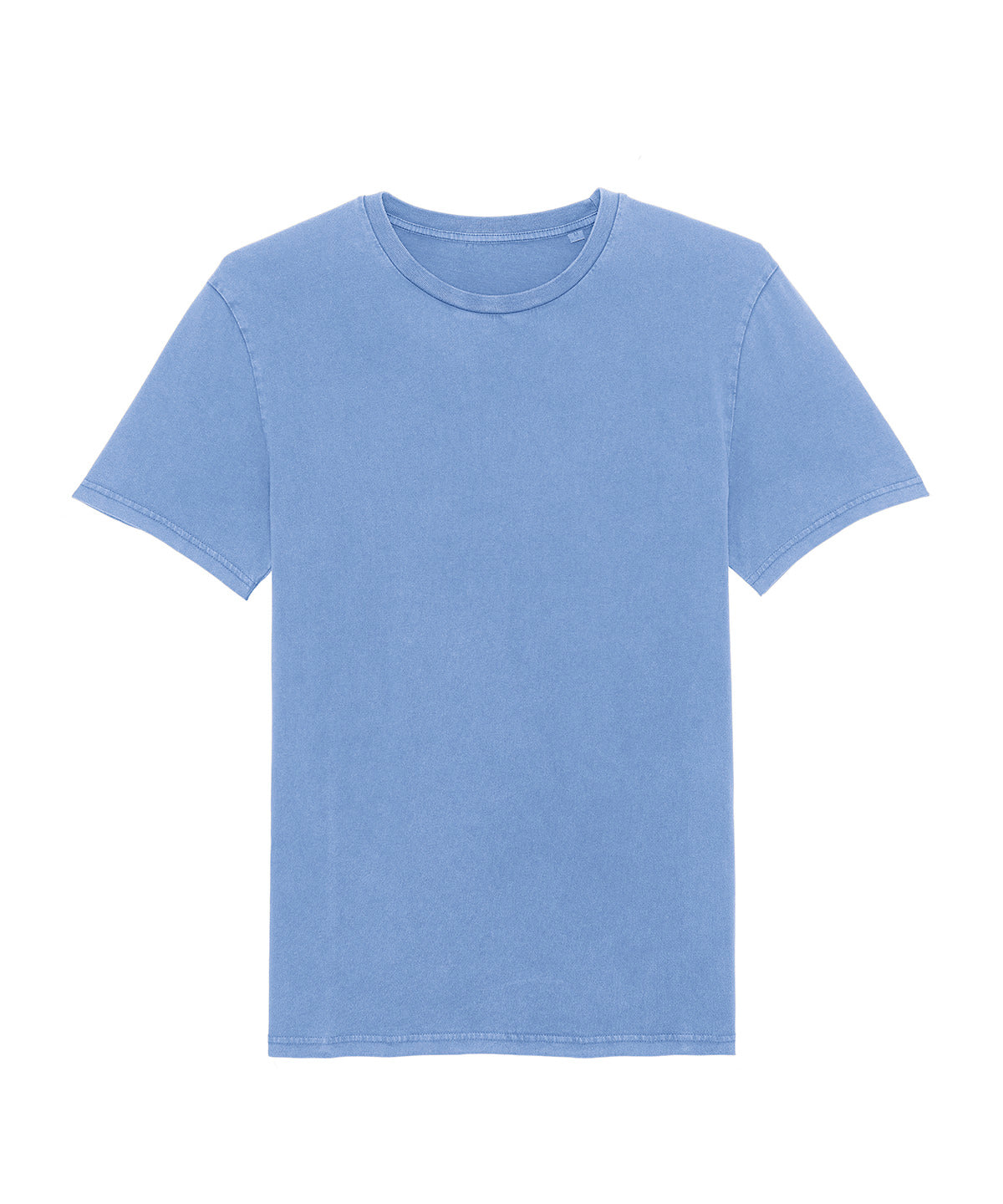 Unisex Crafter Iconic Mid-Light T-Shirt (Sttu170-Sttu976) in Garment Dyed Swimmer Blue, front view