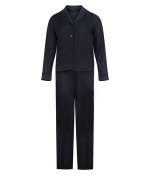 Supersoft Pyjamas in Black, front view