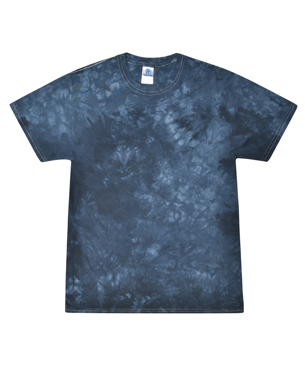 Tie-Dye Shirt in Crystal Navy, front view